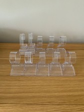 Ten Clear Acrylic Watch Display Stands
