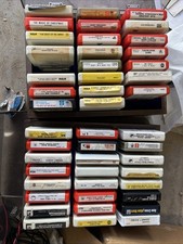 Lot of 46 Various Artists 8 Track Cassette Tapes Mixed