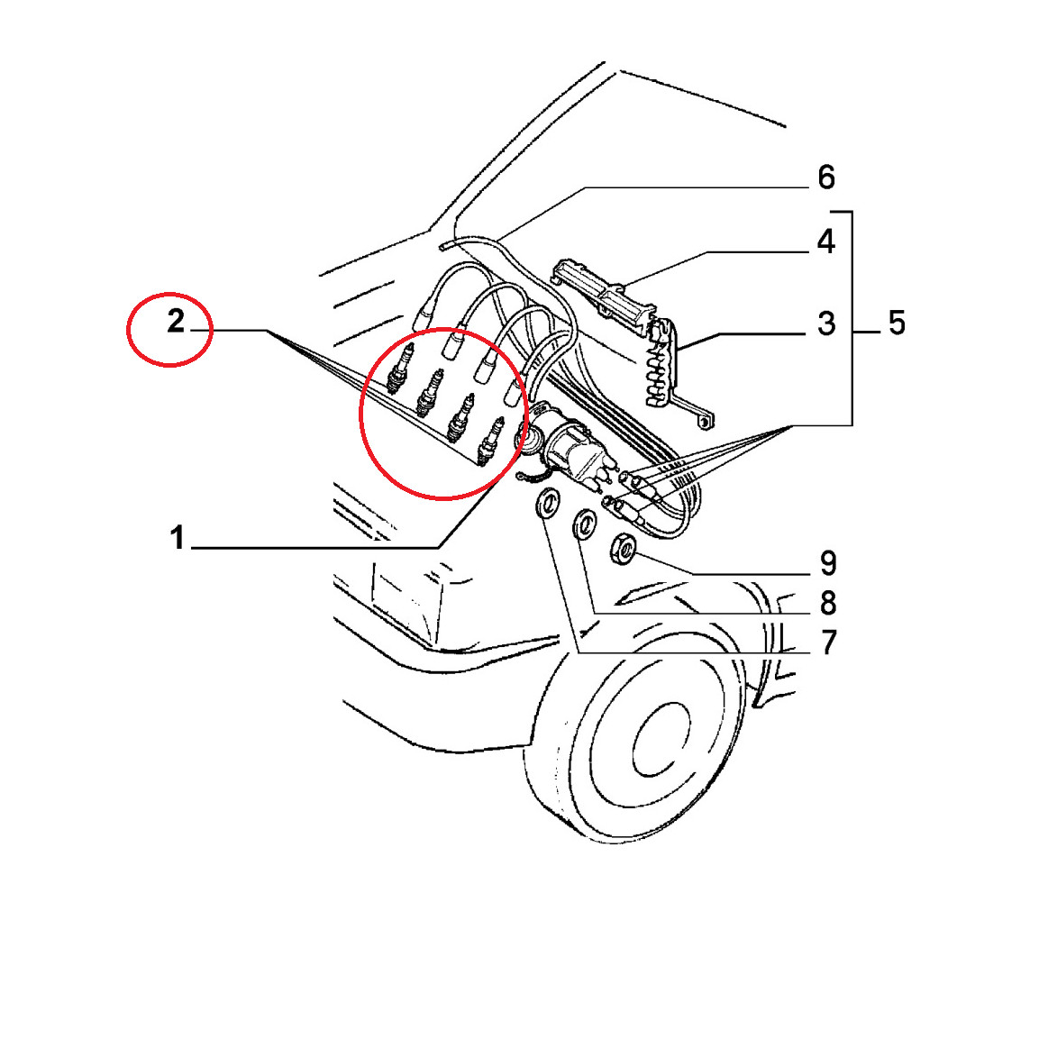 Original Engine Spark Plug Fiat Panda - Uno - Lancia Y10 7772453