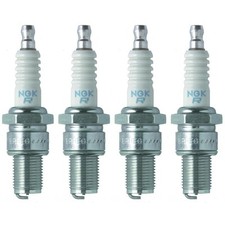 NGK Spark Plug 3130 4-PACK ; BR8EG 14mm Copper Core Nickel, Flat Seat, HR 8