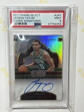 JAYSON TATUM 2017 PANINI SELECT PRIZM ROOKIE SIGNATURES AUTO RC PSA 9 CELTICS