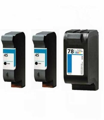 Cartouches D'encre Compatibles HP 45 XL Et 78 XL - Pour Photosmart 1115, 1215, Etc. - Neufs