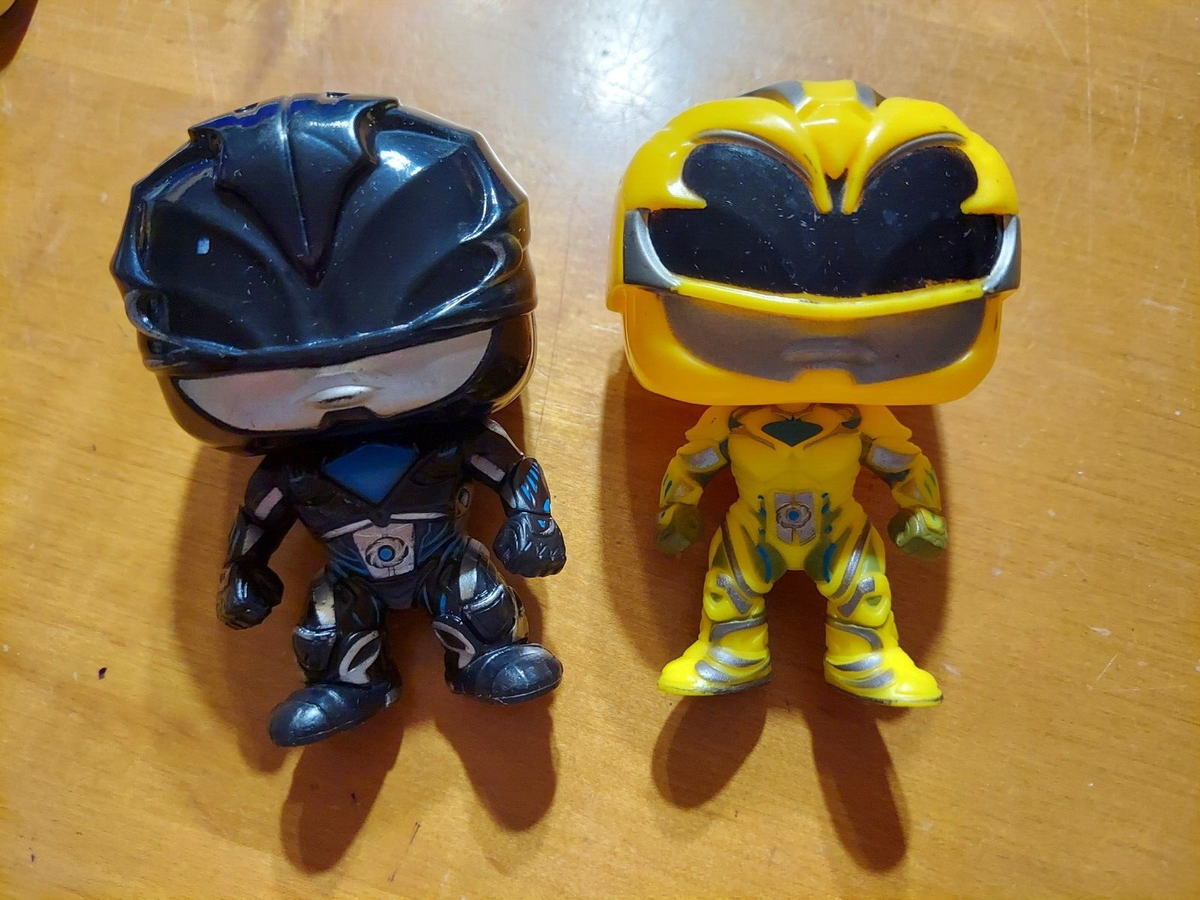 funko pop パワーレンジャー ５点セット LOT 2 Funko Pop LOOSE Yellow #398 & Black Power Rangers #396