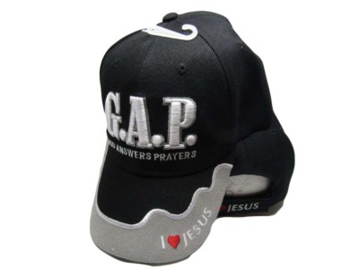 GAP Jesus 激レア cap 上質 vintage アーカイブ ブラック Jesus Hat Cap Strap Back Black GAP God Answers Prayers Baseball