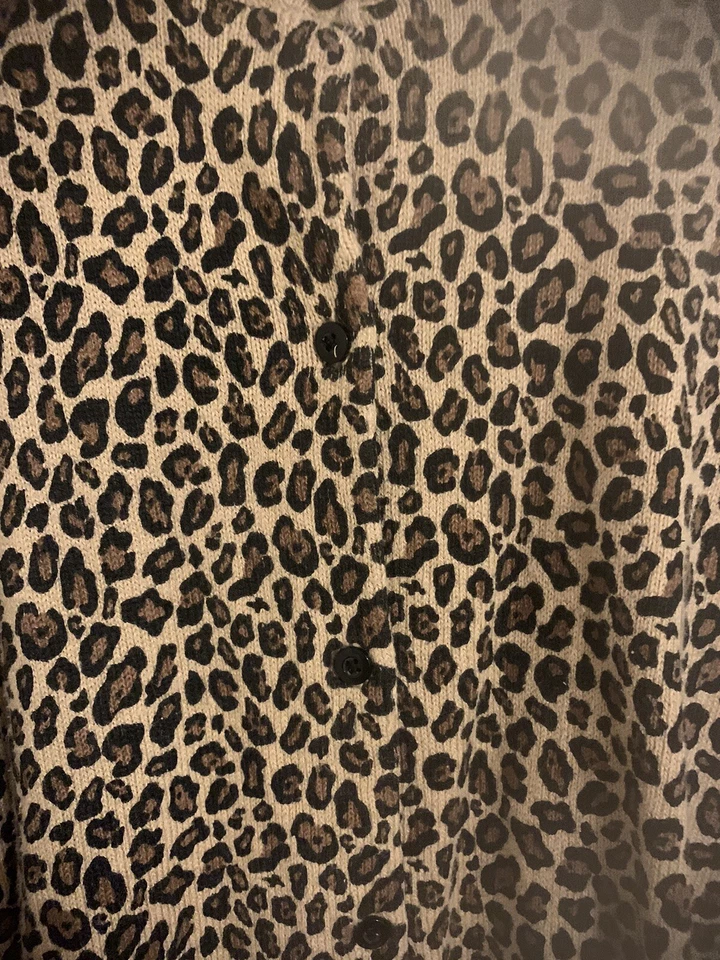 Cárdigan Suéter Gymboree GLAMOUR KITTY Leopardo Top Mamá GRANDE Foto 4 de 4