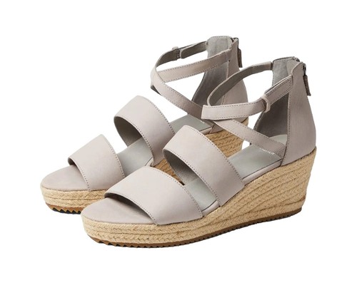 New Womens Eileen Fisher Lee 2 Espadrile Metallic Taupe  display picture 1
