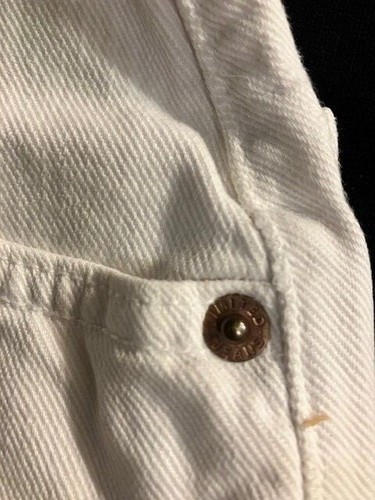 Vintage 80's LIMITED JEANS-Girl's Size 6 White Jean Shorts - Logo Embellished - Picture 5 of 9