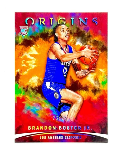 2021 Brandon Boston Jr Panini Origins RC /75 Orange Prizm Holo Silver MINT #87