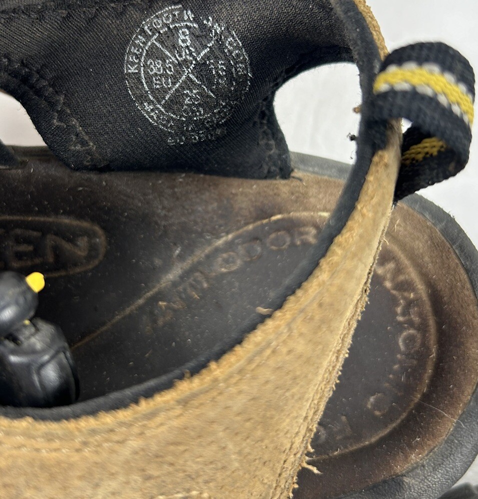 Sandali KEEN punta aperta escursionismo passeggio impermeabili pelle marrone donna taglia 8