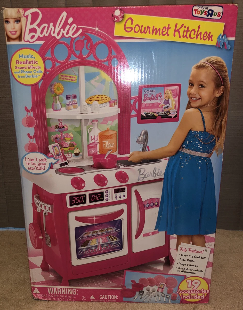  Doll Size Pink Gourmet Kitchen Cooking Toy Play Set