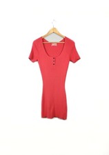 Urban Outfitters Red Ribbed Sweater Dress Size Medium