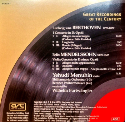 Beethoven & Mendelssohn - 