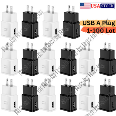 Wholesale Bulk Adaptive US Fast USB Wall Charger Block Power Adapter For Samsung
