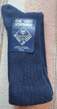 BSA Cub Size 10-11.5 National Council Official Uniform Crew Socks 1 pair VTG NOS