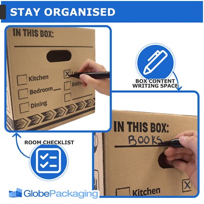 The Boxery Moving Boxes 4-Pack XX-Large | 24x24x24 Inch Brown/Kraft