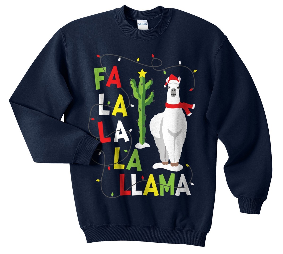 Fa La La Llama Christmas Sweater Jumper Sweatshirt Funny Ugly FaLaLa Alpaca  Gift