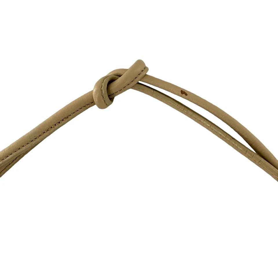 MONSAC Neutral Beige Pebbled Leather Small Shoulder Bag - Image 3 of 4