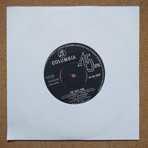 CLIFF RICHARD AND THE SHADOWS – THE NEXT Time / Bachelor Boy Vinyl, 7" 45 RPM - Picture 2 of 2