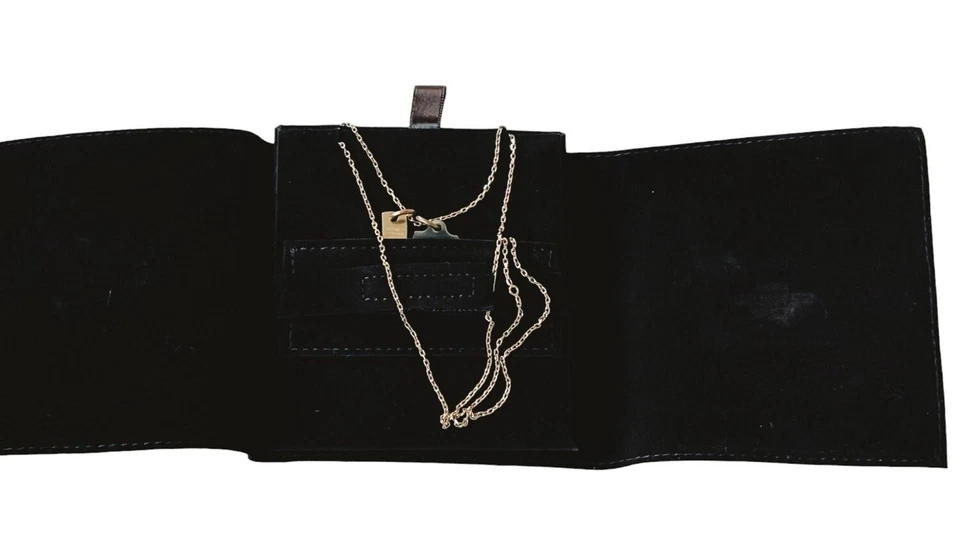 Bolso Kelly Hermès Amulette Maroquinier tono dorado y collar colgante icónico para montar Foto 3 de 4