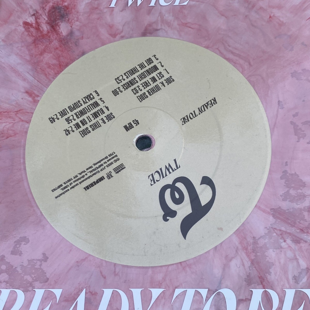 TWICE READY TO BE LPレコード マーブルピンク Twice Ready To Be Target Exclusive Marbled Orchid Vinyl