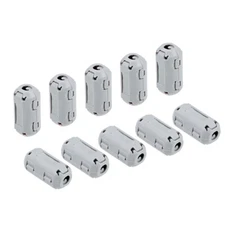 Ferrite Cores Ring Clip-On RFI EMI Noise Suppression Filter Cable Clips