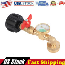 1Lb To 20Lb Tank Propane Refill Adapter Kit With Gauge  ON-Off Control Valve