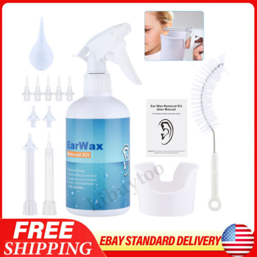 Ear Wax Removal Tool Kit Earwax Remover Irrigation Cleaner Bottle Flush System - Bild 2 von 12