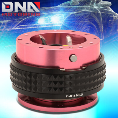 NRG SRK-210PK-BK ALUMINUM STEERING WHEEL QUICK RELEASE PYRAMID SERIES GEN 2.1