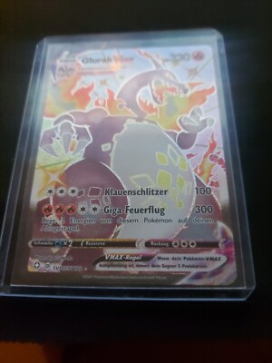 Pokemonkarte Glurak VMAX Shiny Glänzendes Schicksal SV107/SV122 Mint