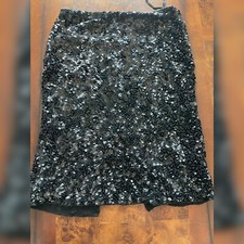 Vintage Emma Black Sequined Skirt