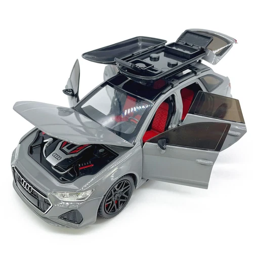 1:24 Audi RS6 Avant Model Car Wagon Die-cast Toy Cars Toys Collection Pull Back - Picture 10 of 20