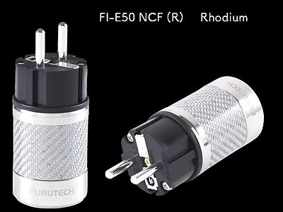 FURUTECH FI-E30 NCF (R) Embase Secteur Schuko Type F Cuivre Pur Plaqué Rhodium