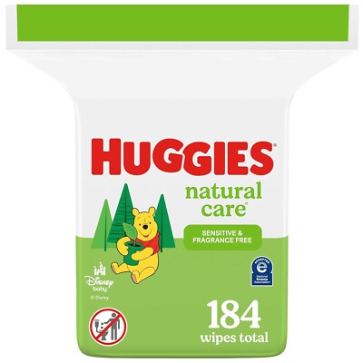 Huggies Natural Care Sensitive Baby Wipes, Unscented, Flip-Top Refill  Pack**