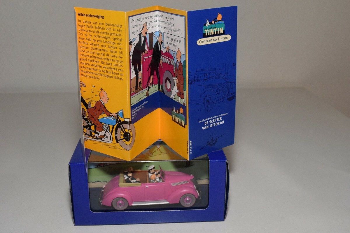 Le cabriolet Opel Olympia de Tintin et Le sceptre d'Ottokar miniature