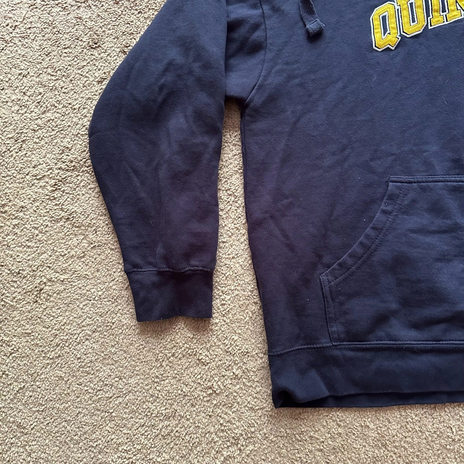 VETEMENTS Felpa Quinnipiac donna XL marca Oldsity Varsityr pullo fel conpuccio cap bluy