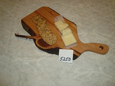 # 5250 rustic wooden cheese serving cutting board live edge wild apple USA made