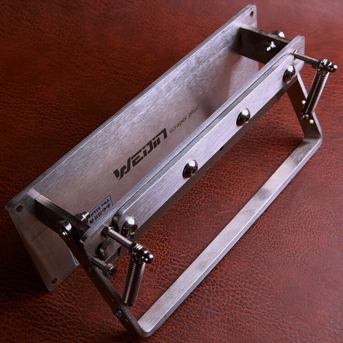 SS304 Manual Leather Skiver Scraper Peeling Machine Splitter Plus Work 220mm - Picture 6 of 12