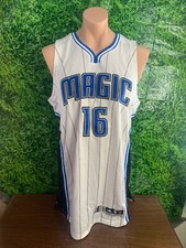 2014-15 Orlando Magic Basketball #16 Game Jersey White adidas Size XL+2