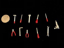 11PCS Diorama 1/18 Car Garage Repair Model Street Building Accessories Props US