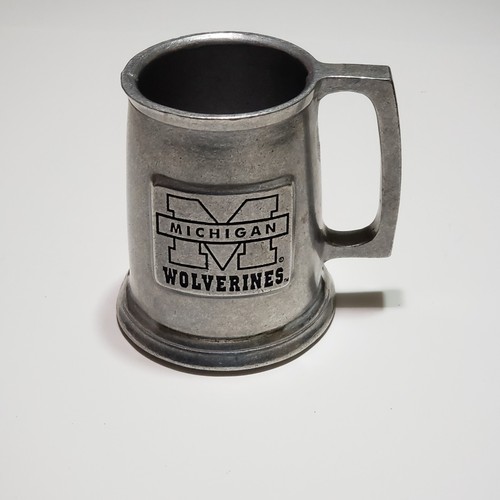 Pewter Metal Beer Mug Michigan Wolverines - Picture 4 of 7