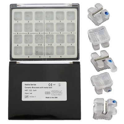 Orthodontic Ceramic Bracket Metal Slot Aesthetic Braces MBT 022 5-5 3M Clarity