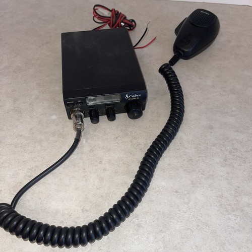 Cobra 19 Ultra III CB Radio with Car Auto Power Cable UNTESTED W/ Mic Microphone