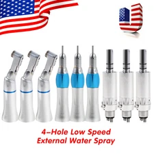 Contra Angulo Dental Low Speed Handpiece Straight Contra Angle Air Motor 4H FDA