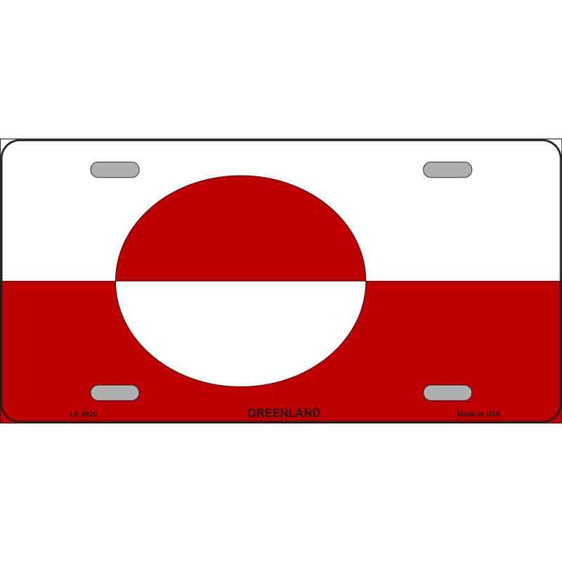 Greenland Flag Metal Novelty License Plate Tag LP4020 eBay