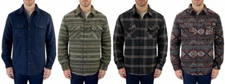 Jachs New York Men’s Wool Blend Sherpa Lined Shirt Jacket