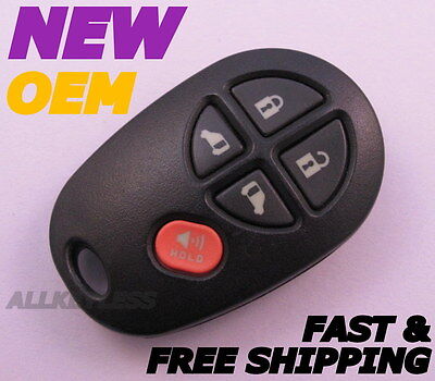 New OEM Toyota Keyless Entry Remote Key Fob Transmitter Alarm GQ43VT20T 3 Button New OEM Toyota Keyless Entry Remote Key Fob Transmitter Alarm GQ43VT20T 3 Button