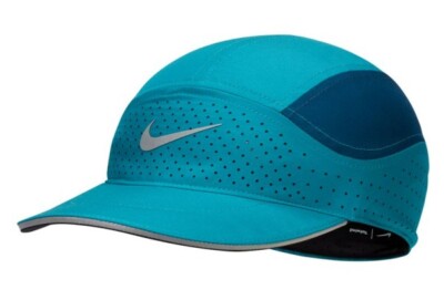 NEW NIKE Adult Tailwind Perforated Adj. Running Hat/Cap, Teal Blue, BV2204-367