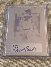 TINO BETHANCOURT 2019 Leaf Perfect Game AUTOGRAPH MAGENTA PLATE #1/1 SanDiego St