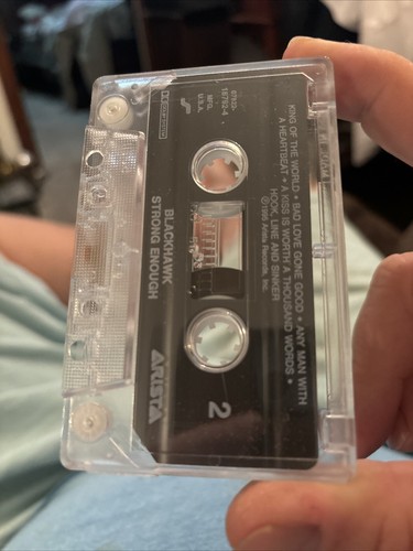 BlackHawk II: Strong Enough (Cassette, 1995, Arista) Fast Shipping - Picture 4 of 5