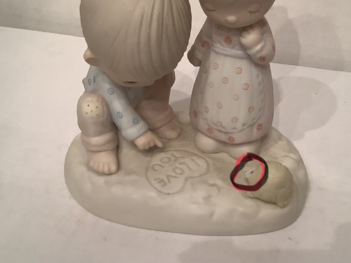 1979 Precious Moments “Thou Art Mine” Figurine I love You Vintage Damaged Read - Picture 2 of 5